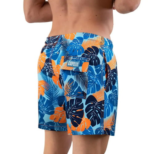 Men’s Premium Compression-Lined Hybrid Shorts – Blue Jungle